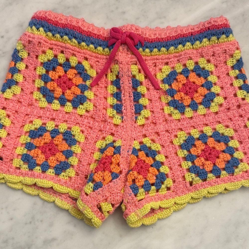 Marc Jacobs Colorful Crochet Kids Shorts